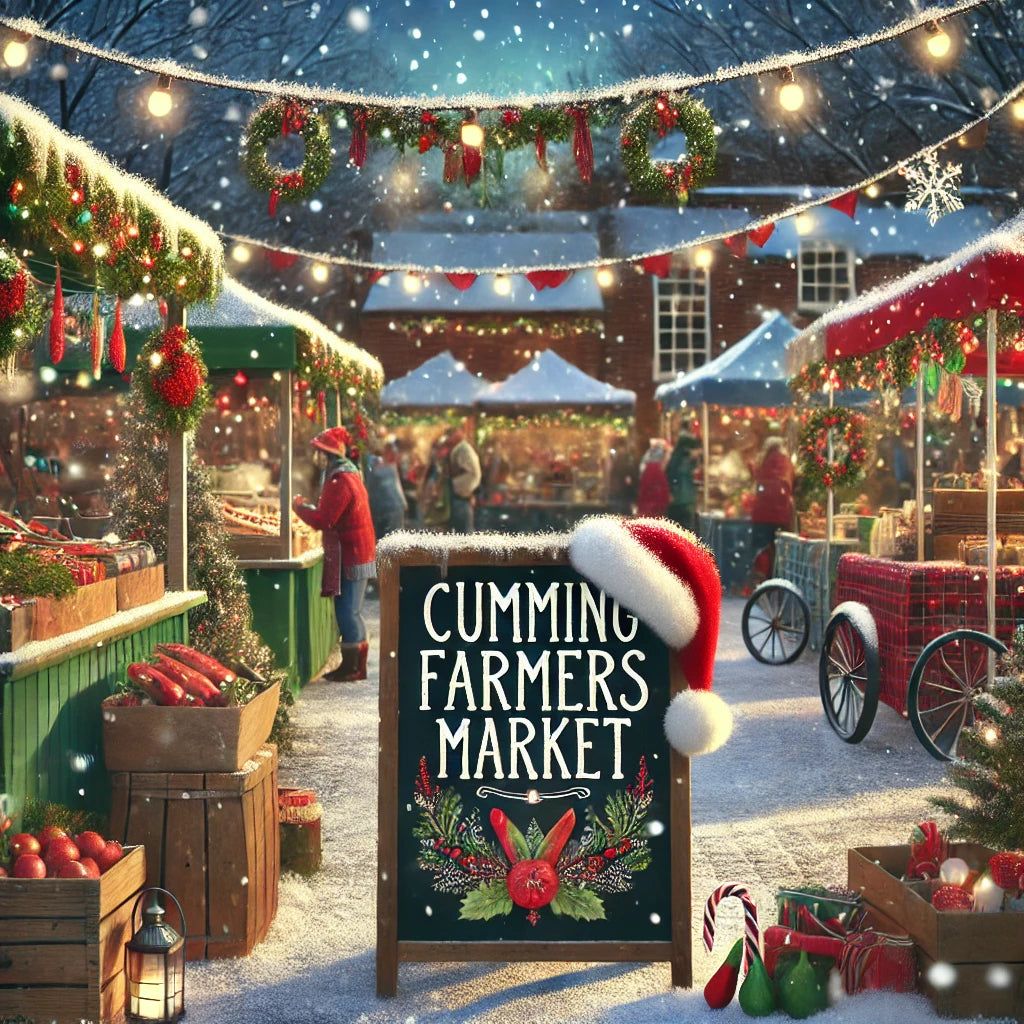 Join Ruffn Threadz Saturday Dec 7th, 2024 at the Cumming Farmers Market
