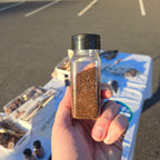 Buck Pepper venison food topper topper sprinkled over a dog's meal