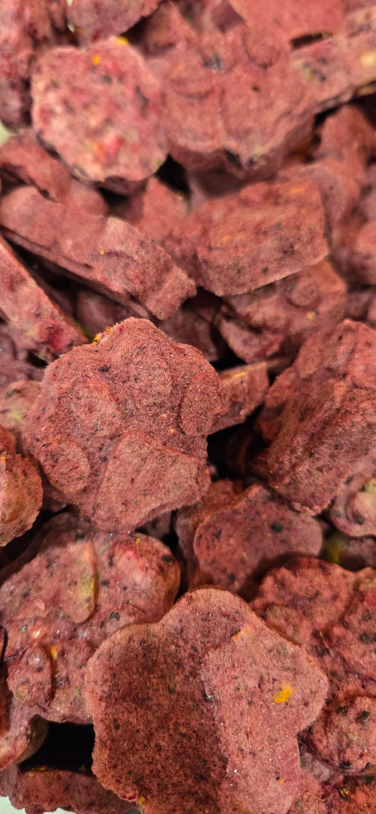 Close-up of Ruffn Ready Superfood Smoothie Biscuits for Dogs and Cats dog biscuit treats