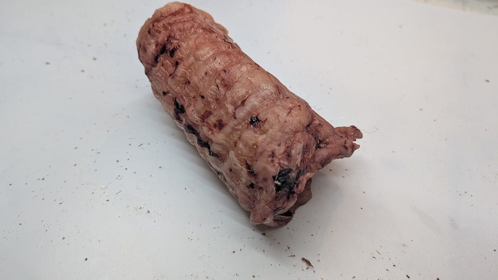 Beef Trachea Stuffers Dog Treats freeze-dried dog treats in a Ruff'n Treatz package