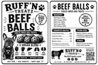 Beef Balls - Organ Meat Balls - Freeze Dry freeze-dried dog treats in a Ruff'n Treatz package