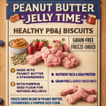 Peanut Butter Jelly Time Biscuit Treats dog biscuit treats from Ruff'n Treatz