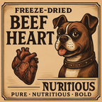 Beef Heart natural dog treats ready to serve