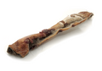 Dog enjoying a Deer Skin Jerky Rolls natural chew