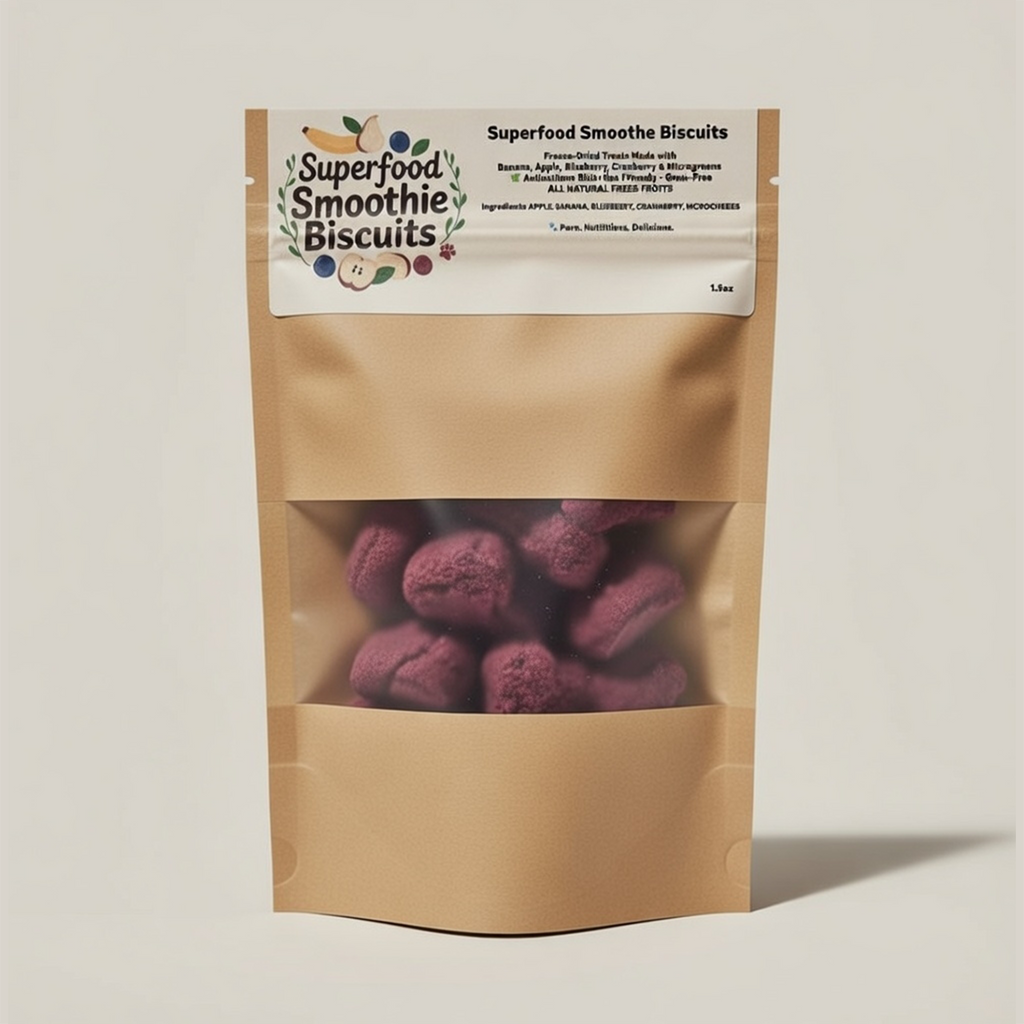 Ruffn Ready Superfood Smoothie Biscuits for Dogs and Cats dog biscuit treats from Ruff'n Treatz