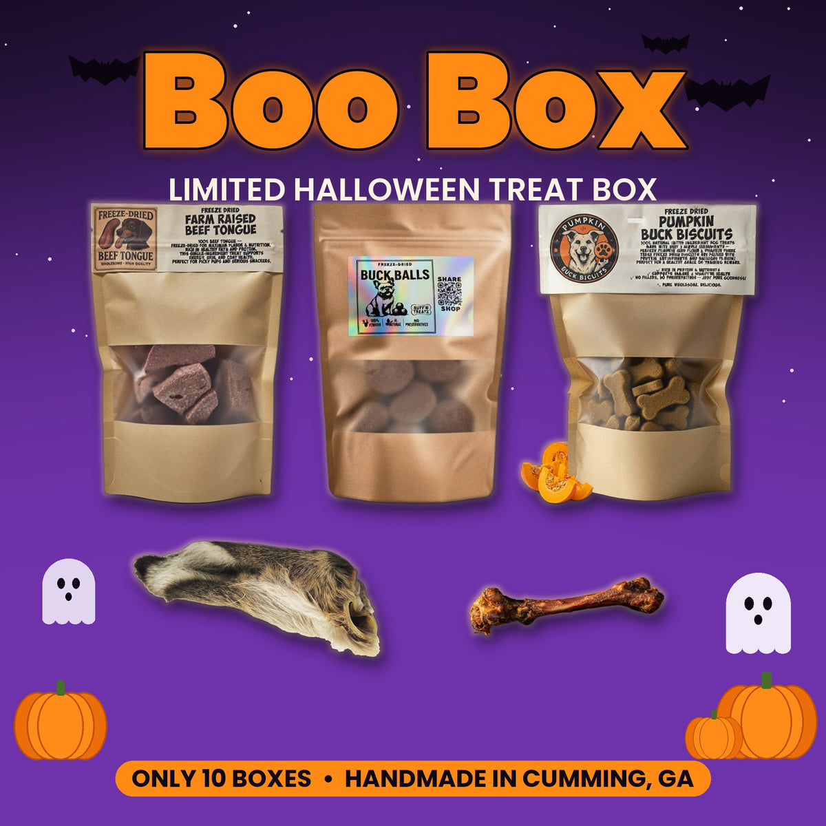 Boo Box limited Halloween treat box from Ruff'n Treatz