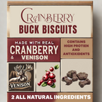 Cranberry Buck Biscuits dog treats, package front view