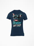 Frenchin' Ain't Easy French Bulldog Tee from Ruff'n Threadz, front view