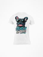 Frenchin' Ain't Easy French Bulldog Tee dog lover t-shirt, flat lay
