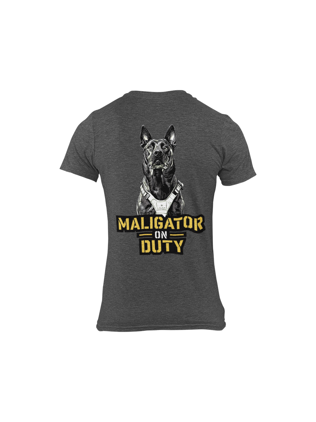 Maligator on Duty Belgian Malinois Tee dog lover t-shirt, flat lay