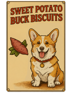 Sweet Potato Buck Biscuits dog treats, package front view